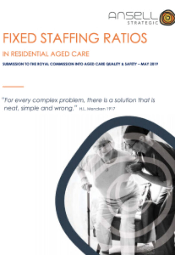 Fixed Staffing Ratios in Aged Care