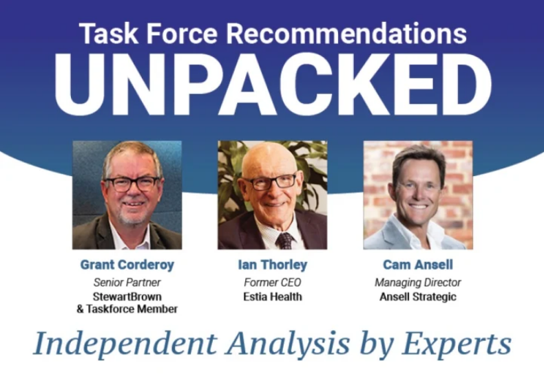 Taskforce Recommendations Unpacked